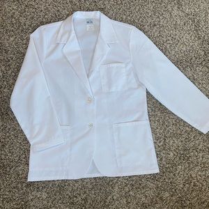Unisex Student White Coat (short)